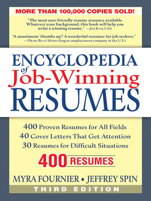 cover image of Encyclopedia of Job Winning Resumes